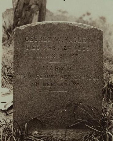 1925 Photo of George Hadley's Grave