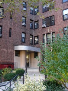 Entrance to Park Terrace Gardens in Inwood, New York City 