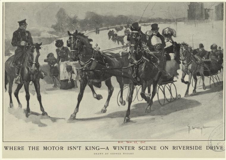 Riverside Drive in 1907. New York City Riverside Drive in 1907. New York City