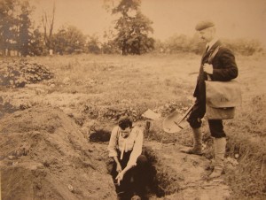 William Calver left, Reginald Bolton right