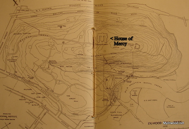 1932 Map of Inwood Hill Park by Reginald Bolton 1932 Map of Inwood Hill Park by Reginald Bolton