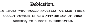Practical Occultism Dedication Practical Occultism Dedication
