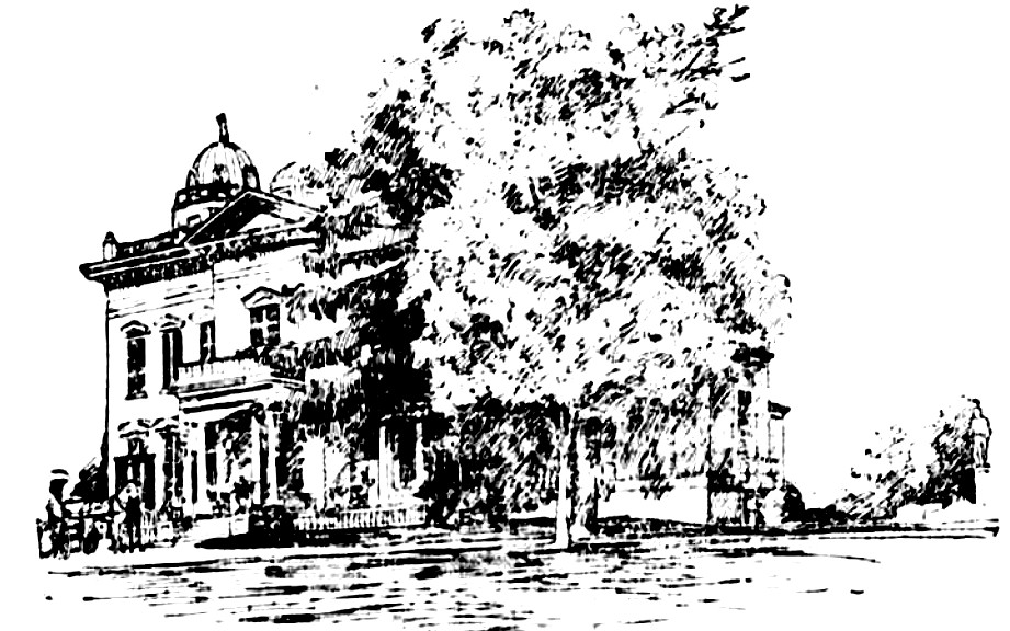 Seaman Mansion July 28, 1895-From NY Tribune Seaman mansion sketch from 1895 issue of the New York Tribune.