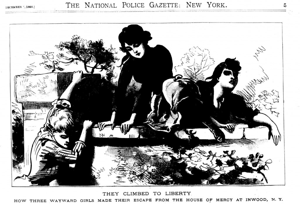 Escape from the House of Mercy, The National Police Gazette, December 1895