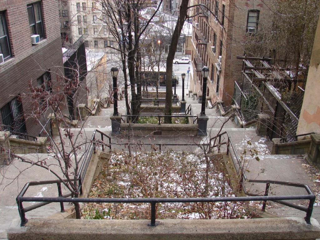 215th Street Stairs in 2010.
