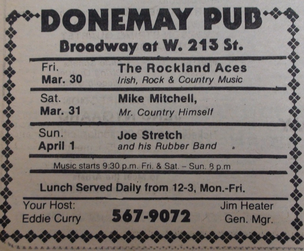 Donemay Pub ad, Heights-Inwood, March 28, 1979