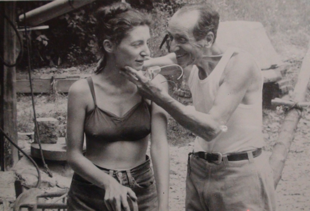 Lorrie Goulet and her late husband Jose de Creeft.