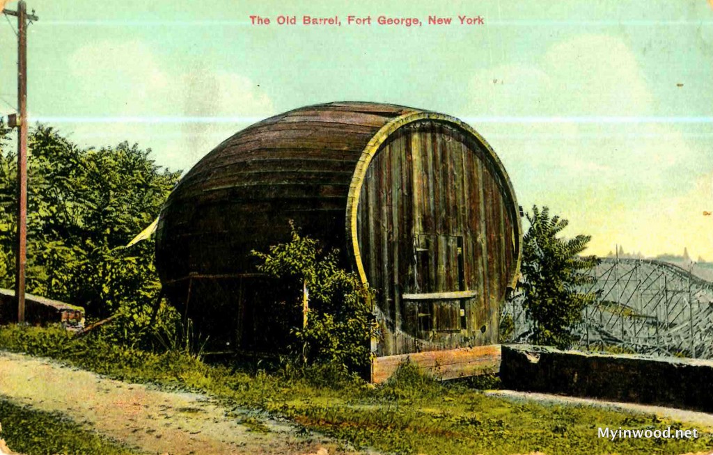 Fort George Amusement Park, Old Barrel. This huge barrel actually housed a tavern.