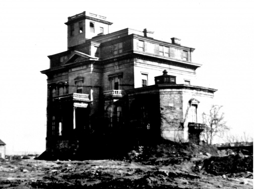 Seaman Mansion ready for demolition in mid-1930's.