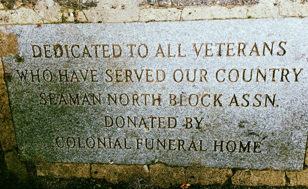 Memorial in Inwood Hill Park.