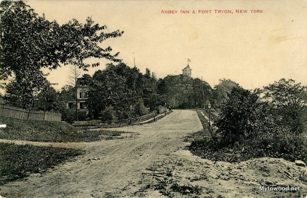 Abbey Inn and Fort Tryon in 1911 postcard. Abbey Inn and Fort Tryon in 1911 postcard.