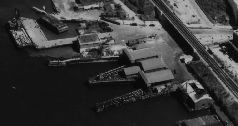 Dyckman Street ferry terminal in 1937.