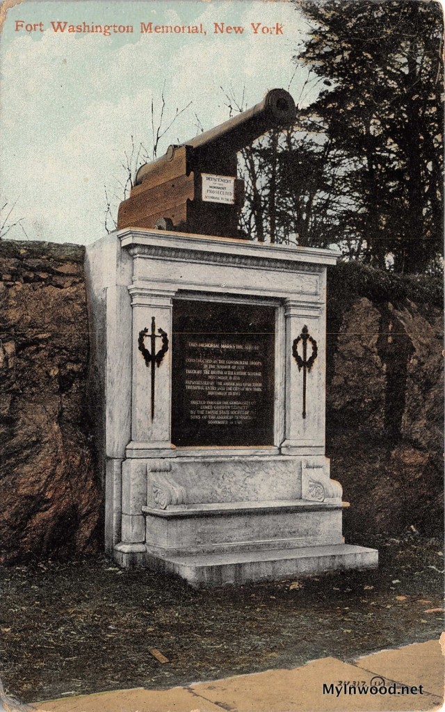 Fort Washington Memorial postcard, 1910.