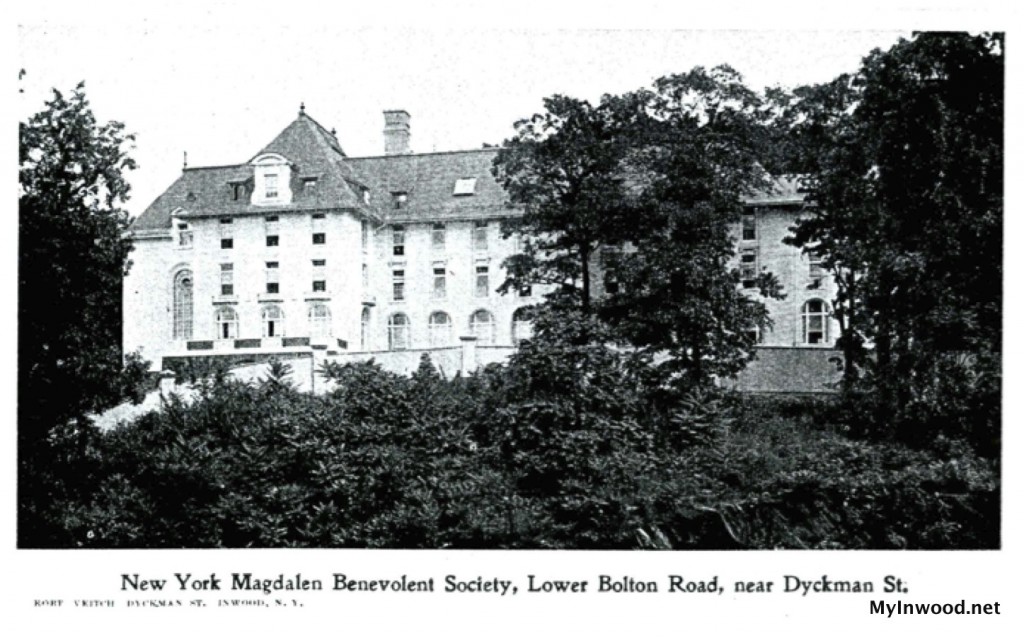 Magdalen Society depicted in a penny postcard.