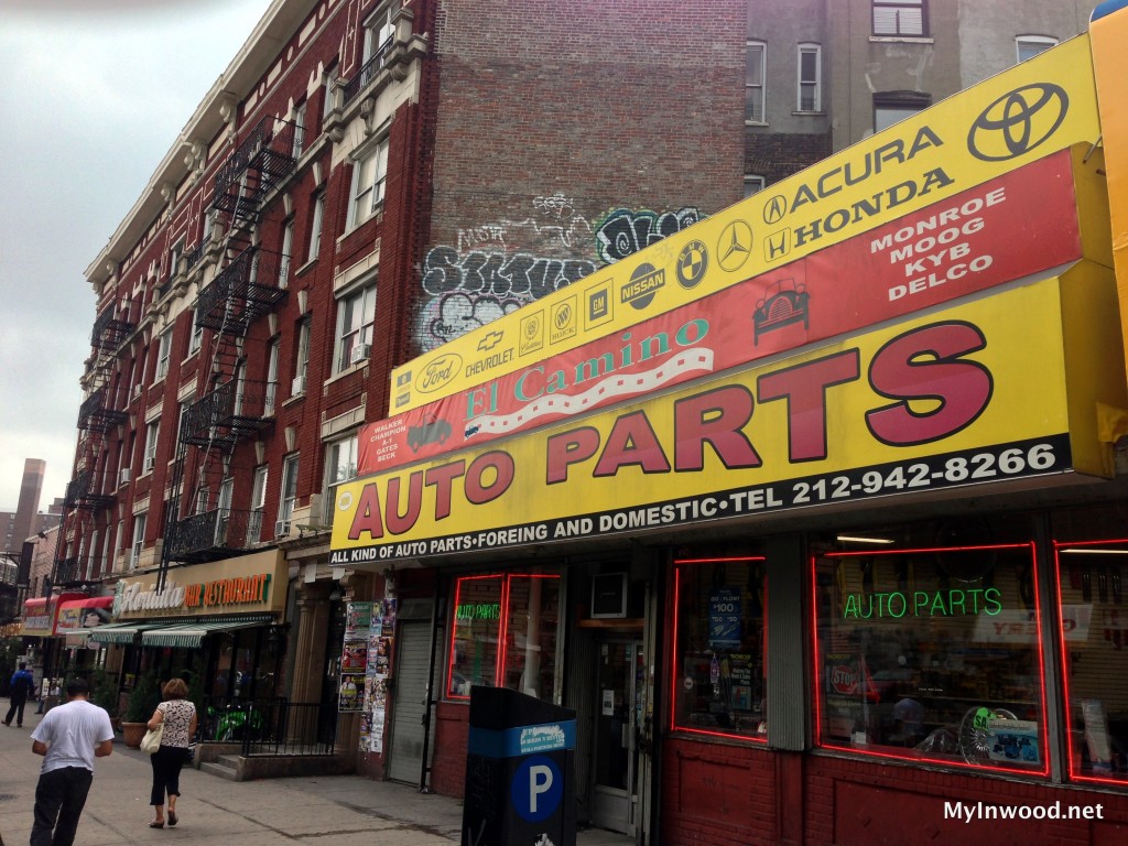 The site of Inwood's First Post Office, now an auto parts store located on 3860 Tenth Avenue just south of 207th Street.