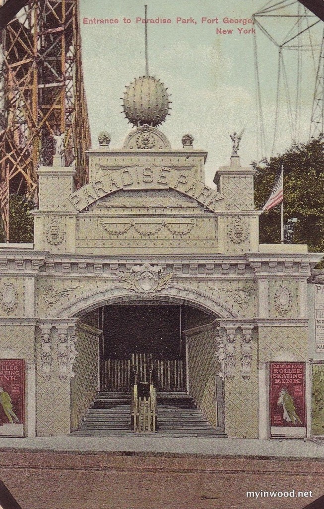 Entrance to Fort George Amusement Park postcard. Entrance to Fort George Amusement Park postcard.
