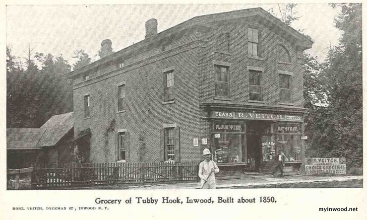 Dry goods store of Robert Veitch. Once located on Dyckman Street just west of Broadway. From turn of the century penny postcard by Robert Veitch. Dry goods store of Robert Veitch. Once located on Dyckman Street just west of Broadway. From turn of the century penny postcard by Robert Veitch.