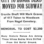 Inwood graves moved to Woodlawn Cemetery, New York Times, July 11, 1932