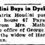 Bess Houdini buys 67 Payson Avenue, The New York Sun, February 19, 1927