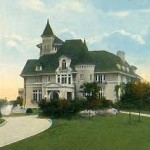 Billings mansion in 1910 postcard.
