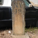 Similar mile marker in Hastings on Hudson.