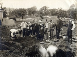 Bolton and Calver digging in Inwood.