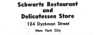 124 Dyckman Street, 1943 Advertisement
