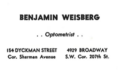 154 Dyckman Street, 1943 Advertisement