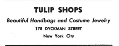 178 Dyckman Street, 1943 Advertisement