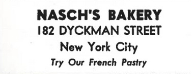 182 Dyckman Street in 1943 Advertisement