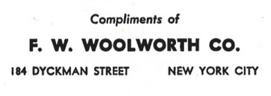 184 Dyckman Street in 1943 Advertisement