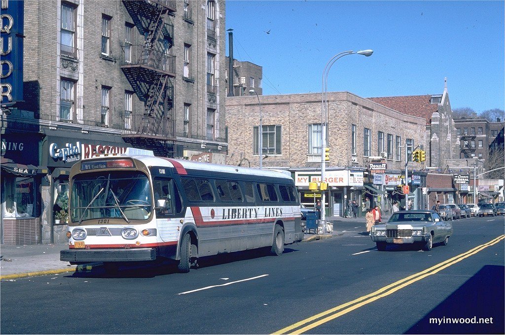 207th & Broadway – Looking North – 1982, from collection of Joe Dizinski