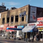 West 207th Street and Broadway in aftermath of 2012 fire.