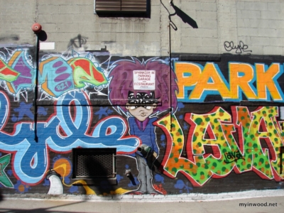 215th and Tenth Avenue, Inwood, NYC 2014 Graffiti