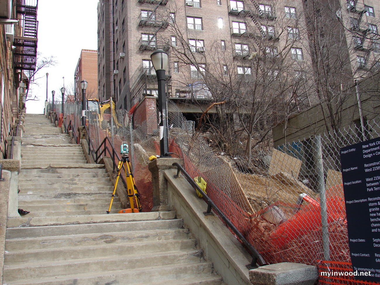 215th Street stairs, 3/19/2014