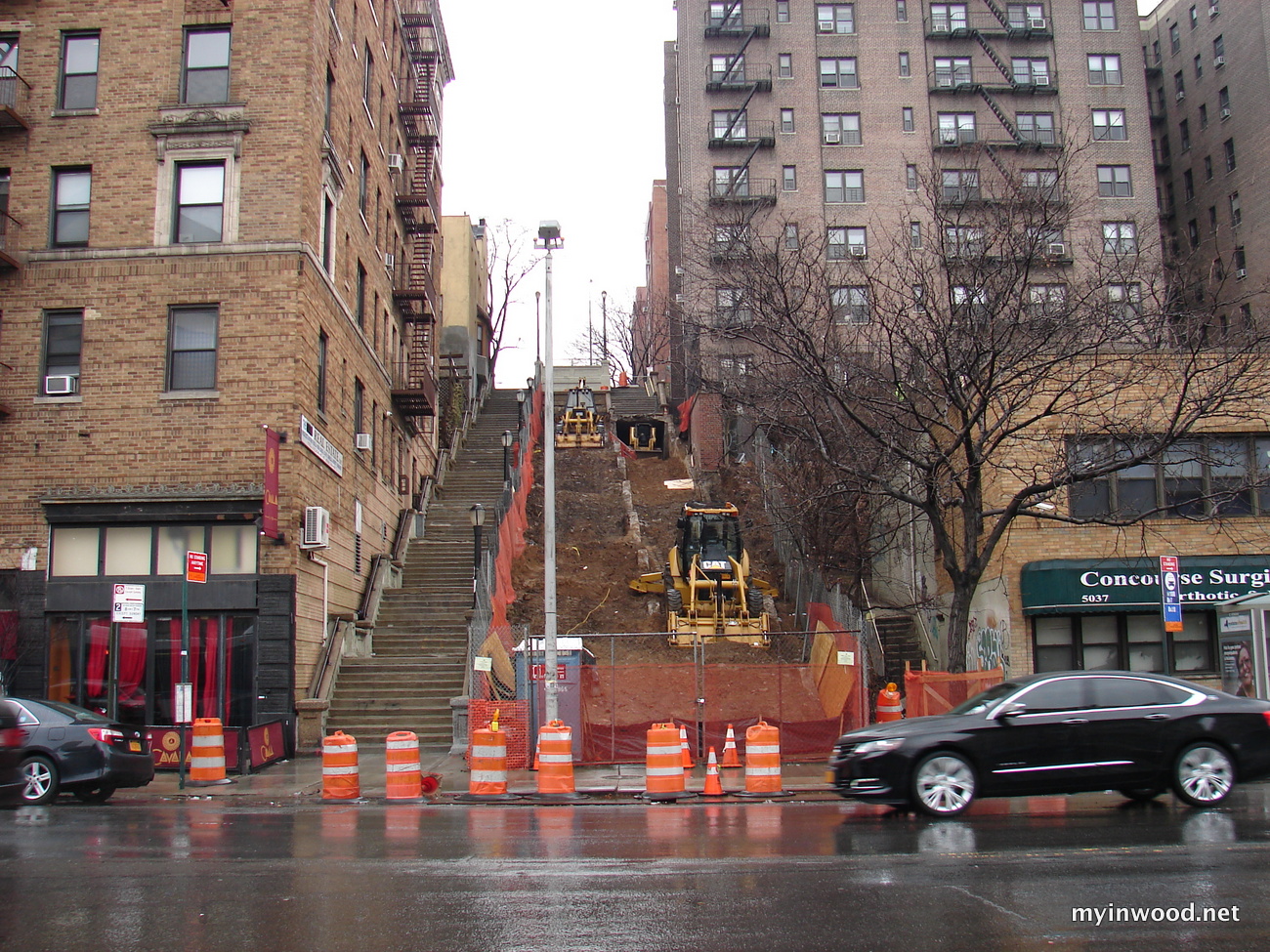 215th Street stairs, 3/29/2014