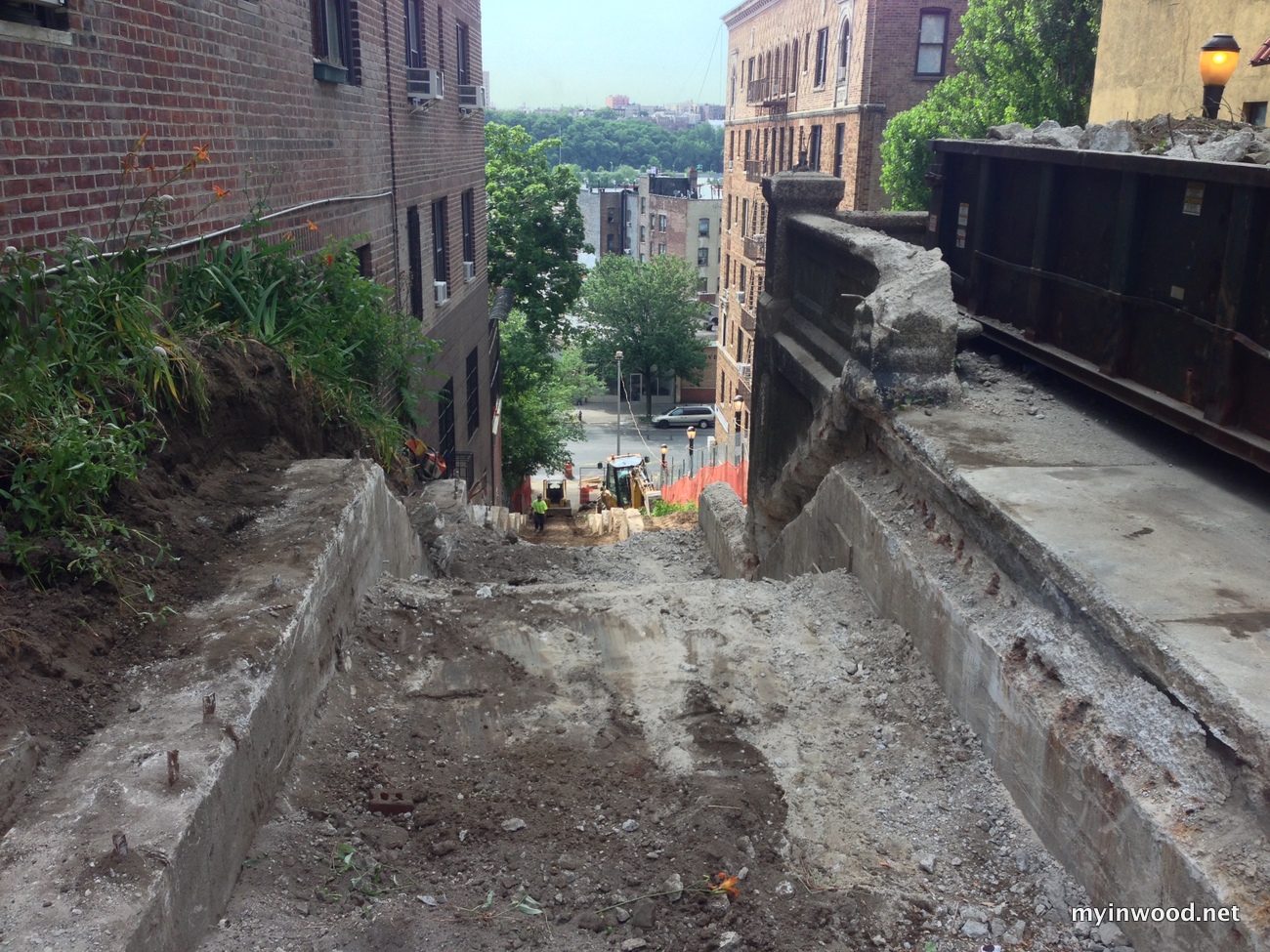 215th Street stairs, 6/30/2014