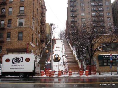 215th Street stairs, 12/24/2014