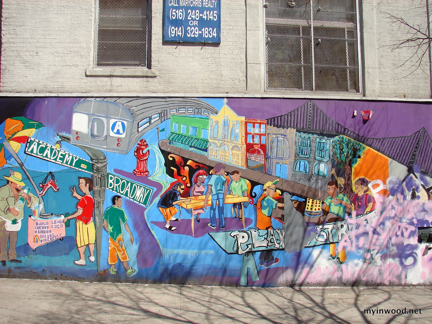 Academy Street and Broadway, 2014 Inwood, NYC Graffiti