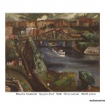 Art -Maurice Freedman, Spuyten Duyvil oil on canvas 1946