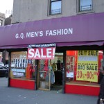 GQ Mens Fashions.  Dyckman Street and Sherman Avenue. Closed in 2016.