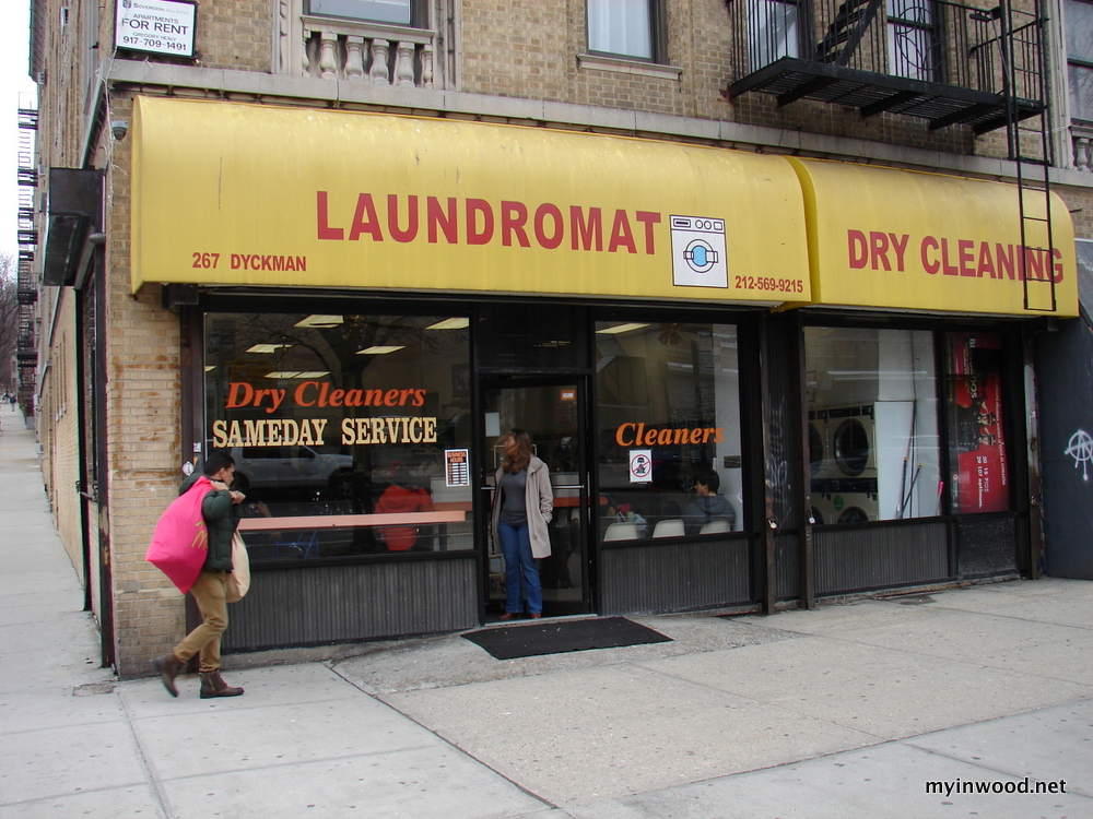 Laundromat, Dyckman Street and Payson Avenue, 2014.  Closed