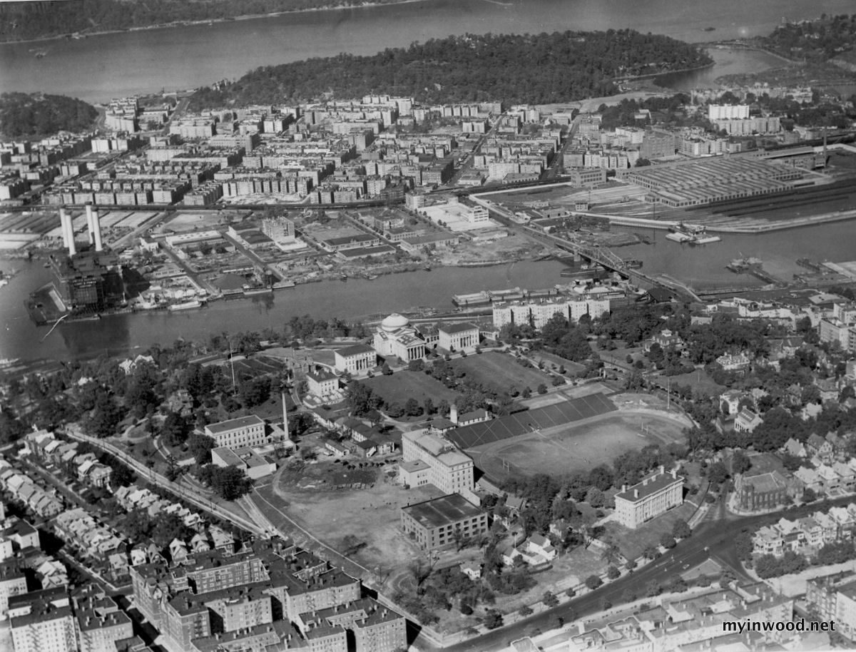 Looking west to Inwood from the Bronx, circa 1930.