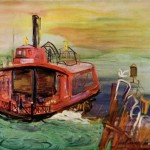 Ludwig Bemelmans, Dyckman Street Ferry, 1959