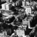 Park Terrace area, Seaman mansion to center left, 1937