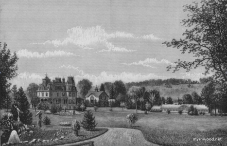 Residence of Isaac M. Dyckman, artist unknown, 1884.