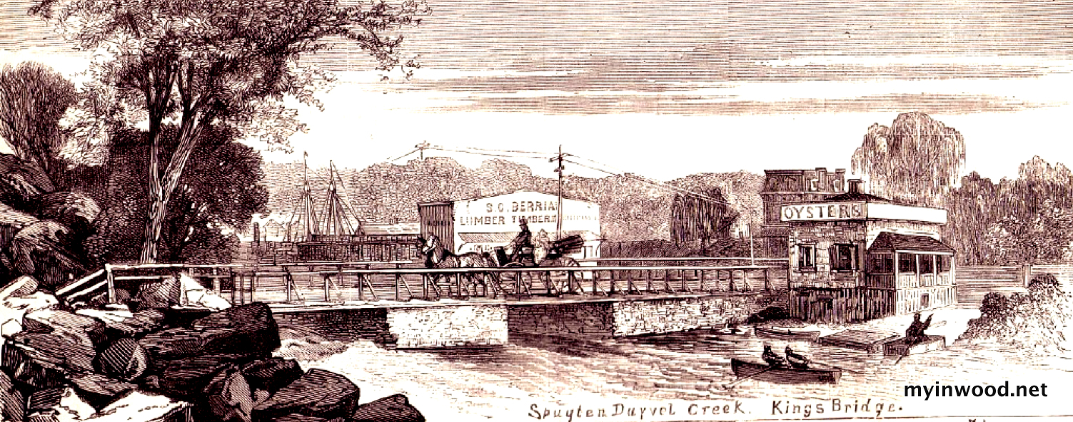 Spuyten Duyvil Creek, King’s Bridge, Harper’s Weekly, 1873.