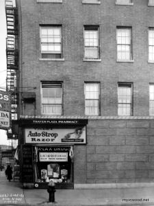 Thayer Street Pharmacy, Thayer Street and Broadway, 1929, NYHS