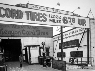 Tire dealer, 4898 Broaway, 1926, NYHS.