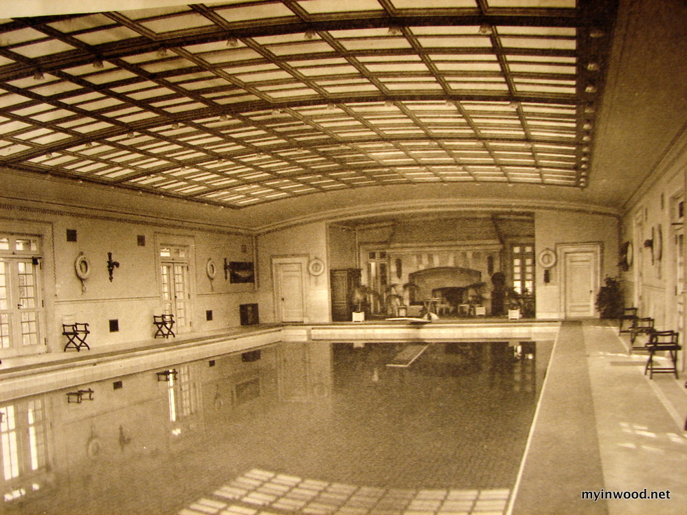 Tryon Hall: View of the Swimming Pool.